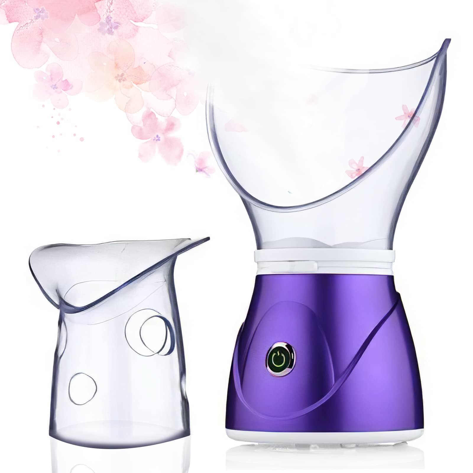 GreenLife Silicone Facial Steamer - Moisturizing Pore Cleansing